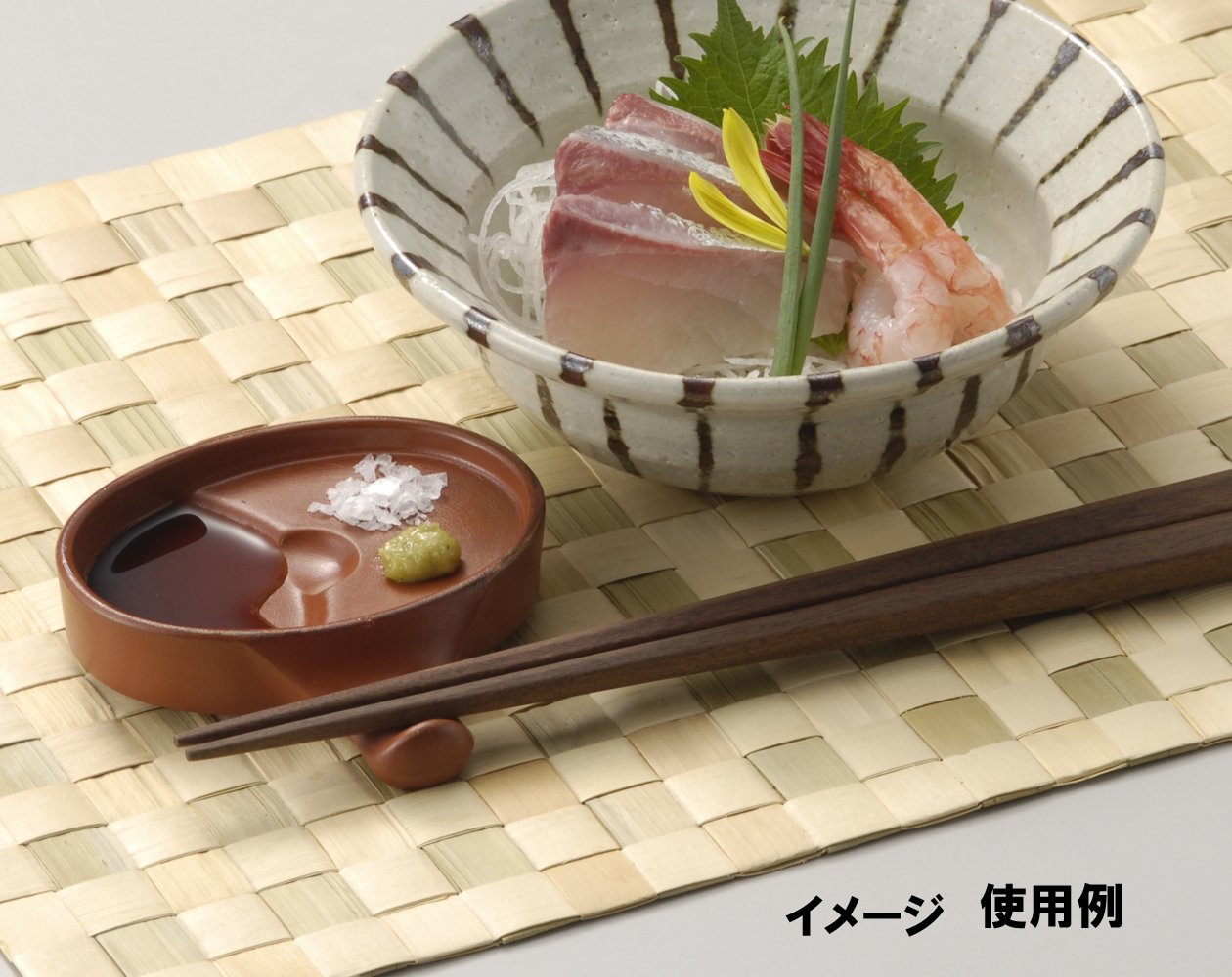 蒙古焼 藍窯 木棚付 中鉢 小皿 箸置 各5客 醤油差し1客セット新品 未使用 Amazon｜三陶 萬古焼 万能箸置(レンゲ台、薬味入れ、醤油入れ、珍味